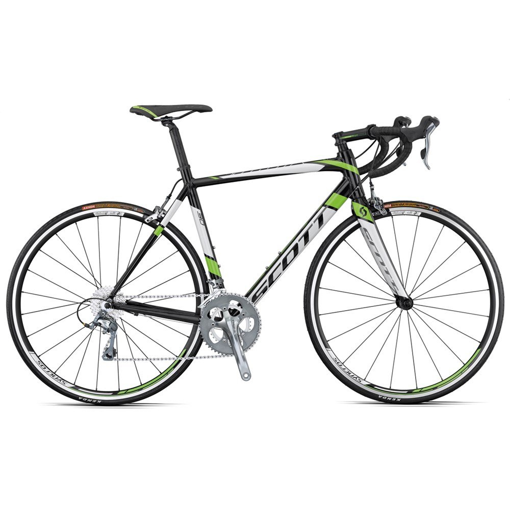 Scott 2015 Speedster 30 Bicycle 54cm Medium Alloy Black White Green