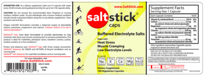 Saltstick Caps (Buffered Electrolyte Salts) Edibles 3 Pack