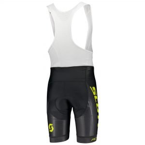 Scott RC Pro Bib Shorts Bibs Large Main- 86% Polyester 14% Elastane, Insert- 82% Polyamide 18% Elastane, Mesh- 96% Polyester 4% Elastane Yellow, Black - Image 2