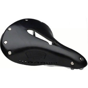 Brooks B17 Carved Short Saddle 242mm x 176mm Vegetable Tanned