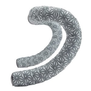 SupaCaz Suave Bar Tape 2 Rolls, End Plugs, Finishing Tape PU Coated Foam, Silicone Gel Gunmetal Velvet