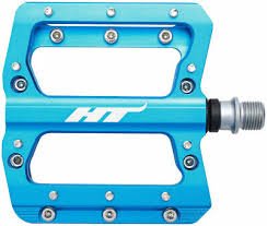 HT-Components AN14A Nano Pedals 9/16 6061 Aluminum/Chromoly Marine Blue