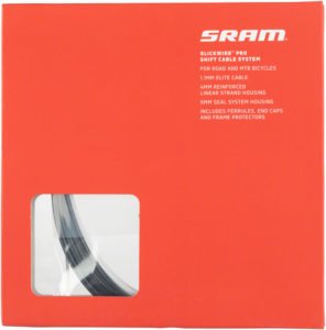 Sram SlickWire Pro Shift Cable/Housing Kit V2 4mm Nylon/Aluminum/Tefzel/Steel Black