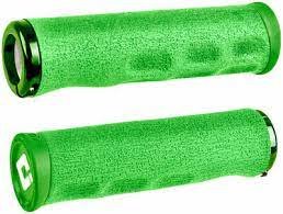 ODI Dread Lock F-1 Series Lock On Grips 135mm A.I.R.E. Compound/Aluminum Lime Green