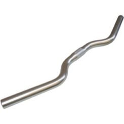 Nitto B206AA Nordeast Handlebar 25.4mm x 525mm, 15mm Rise, 20deg Backsweep Chromoly Polished Silver