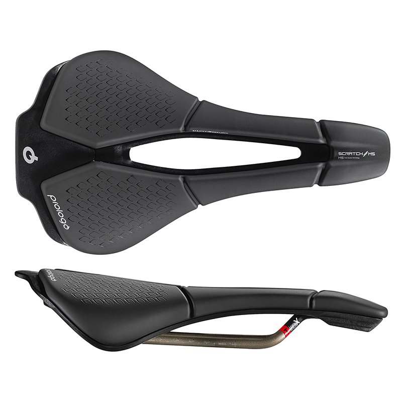 ProLogo Scratch M5 PAS Saddle 250mm x 140mm Microfiber/Ti-Rox/Nylon Black