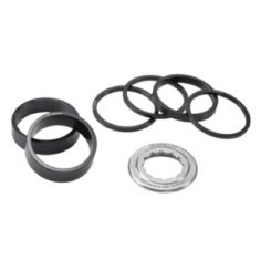 Surly Single Speed Spacer/Lockring Kit 6 Spacers Stainless Steel Black/Chrome