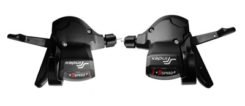 SunRun SL 400 Trigger Shifter Set 3 x 9spd Shimano Compatible Composite Black