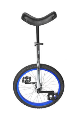 Sunlite Classic Unicycle 12in Wheel/3in Crank Arms/200mm Seatpost Aluminum/Steel/Plastic/Rubber Chrome/Blue