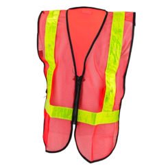 Sunlite LED Reflective Safety Vest One Size Fits All Nylon/Mesh Orange/Yellow