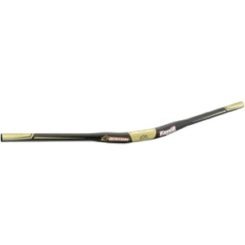 Renthal Fatbar Lite Carbon 35 Riser Handlebar 35mm x 760mm x 20mm Rise 5deg Up/7deg Back Carbon Black/Gold