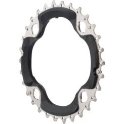 Shimano FC-M7000-3 SLX Chainring Middle/30T/10spd 4B x 96mm Asym BCD Aluminum Black/Silver