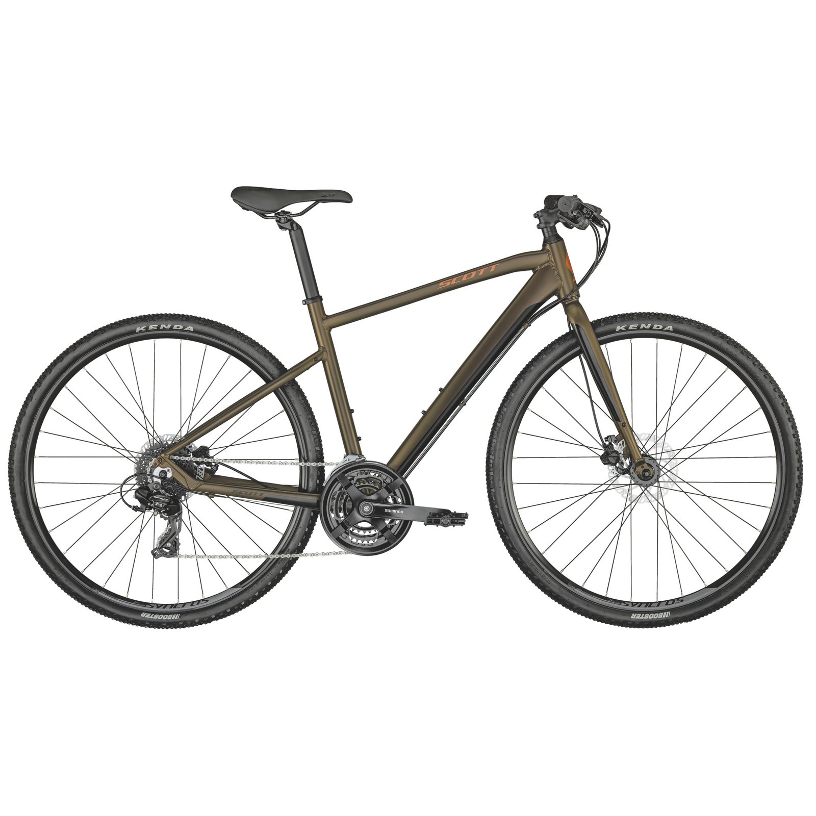 2022 Scott Sub Cross Hybrid Bicycle X Components/Hydraulic 6061 Alloy Bronze – Melonbike