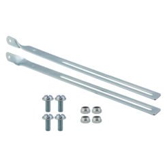 Sunlite Extended Rear Rack Strut Kit 290mm Length Brackets w/Hardware Aluminum/Steel Silver