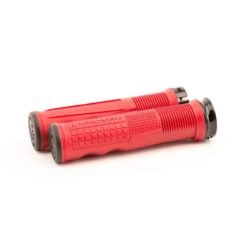 Chromag Format Lock On Grips 133mm Length Rubber/Aluminum Red/Black