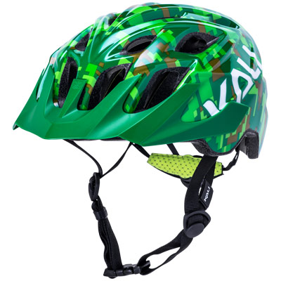 Kali Chakra Youth Helmet 52-57cm Polycarbonate/EPS Foam Pixel Green ...