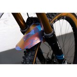 Unleazhed Unsplash M01 Clip On Fender For 24-29in Wheels 315mm Length x 255mm Width Plastic Camo Flipflop - Image 2