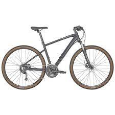 2022 Scott Sub Cross 40 Mens Hybrid Bicycle Small/700C Wheels/27spd/Hydraulic Brakes//63mm Travel Suspension Fork 6061 Alloy Black Sparkle