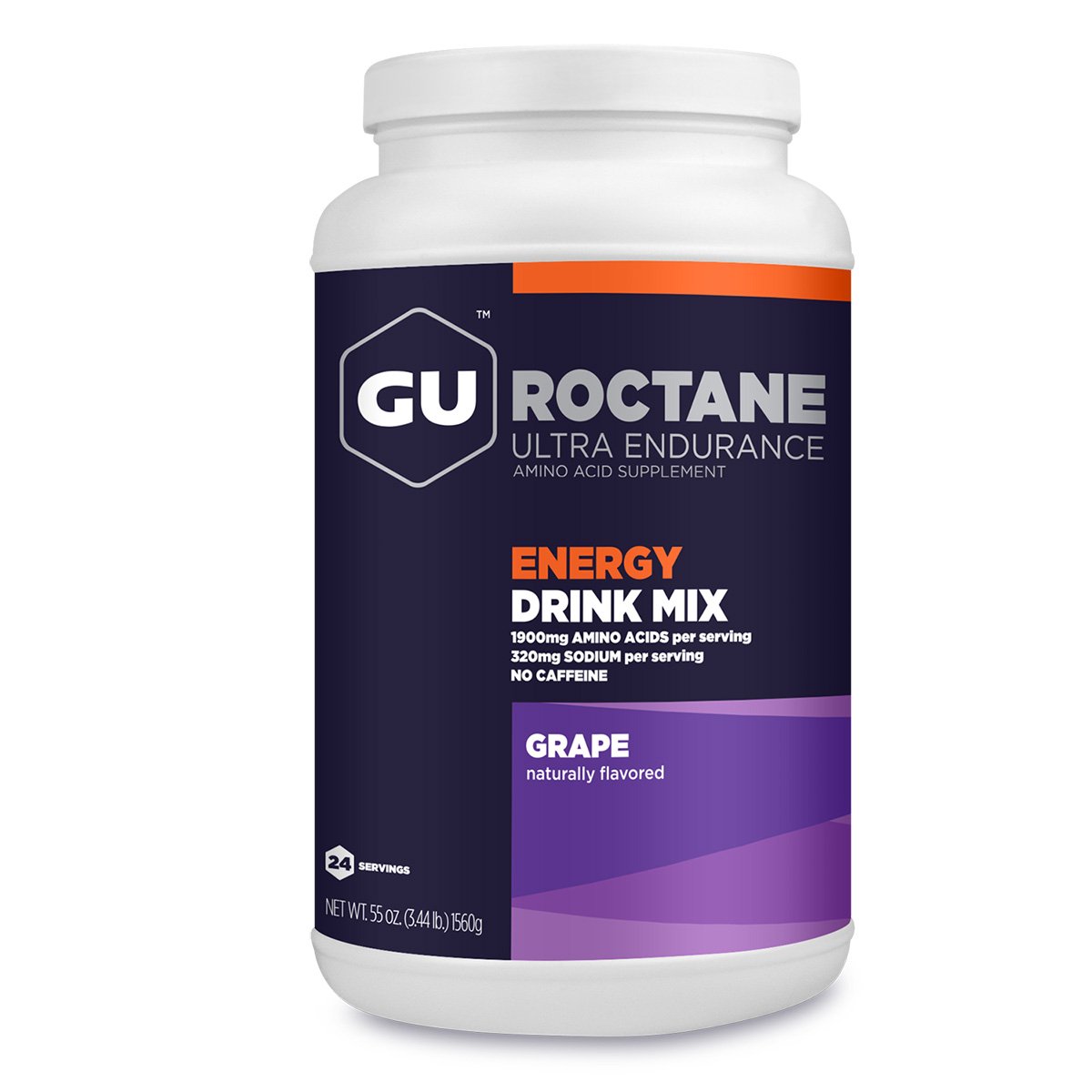 GU Endurance Roctane Drink Mix Nutrition 55oz (3.44lb) Bottle Amino ...