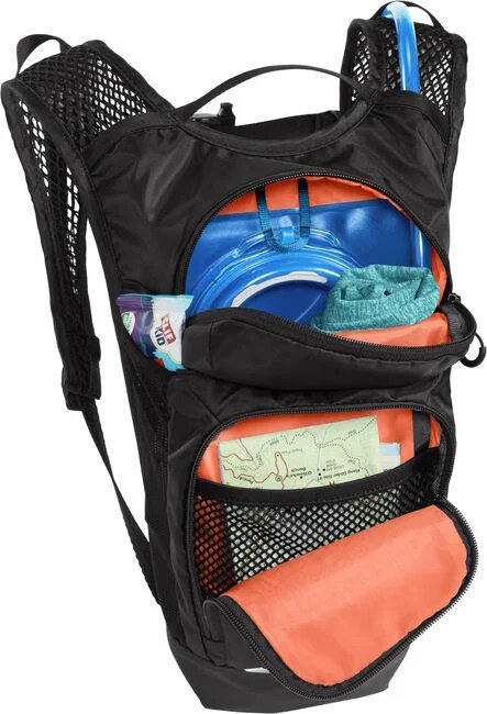 Camelbak Kids' Mini M.U.L.E.® Hydration Pack 5L Gear Capacity, 1.5L Crux® 1.5L Reservoir Ripstop Black/Flames - Image 5