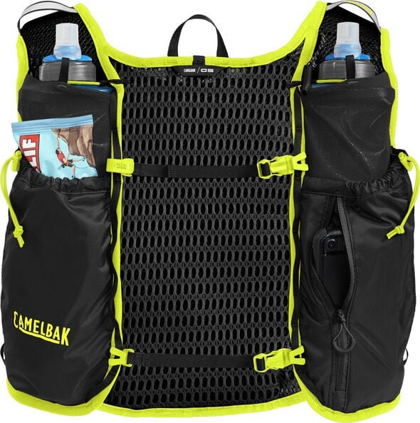 Camelbak Trail Run™ Vest Chest Fit: 32-46in, 6L Gear Capacity, 2 x 17oz Quick Stow Flask Standard 2.0, Recycled N70D Ripstop with C0 DWR Captain's Blue/Spicy Orange - Image 5