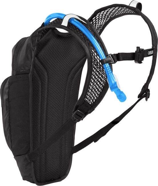 Camelbak Kids' Mini M.U.L.E.® Hydration Pack 5L Gear Capacity, 1.5L Crux® 1.5L Reservoir Ripstop Black/Flames - Image 2