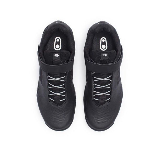 Crankbrothers Mallet E Speedlace+Strap Shoes 10.5 US, 44 EU, 28.3 CM, Preinstalled Cleat Match Rubber, Synthetic Leather Black, Silver - Image 6