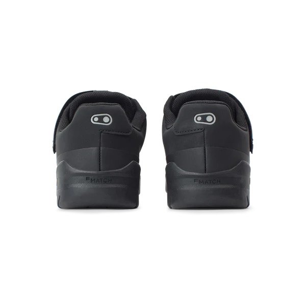 Crankbrothers Mallet E Speedlace+Strap Shoes 10.5 US, 44 EU, 28.3 CM, Preinstalled Cleat Match Rubber, Synthetic Leather Black, Silver - Image 2