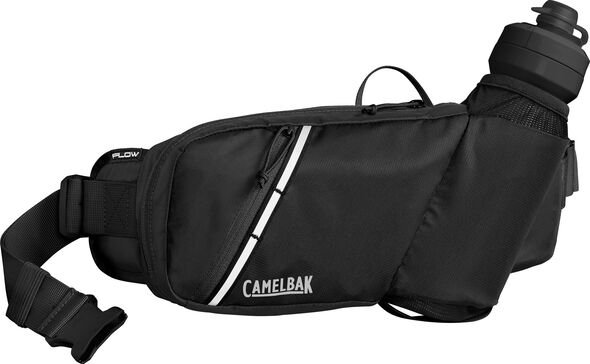 Camelbak Podium Flow Hydration Belt Pack w/21oz Podium Dirt Series Bottle 2L Gear Capacity Nylon/Mesh/BPA Free Plastic Black