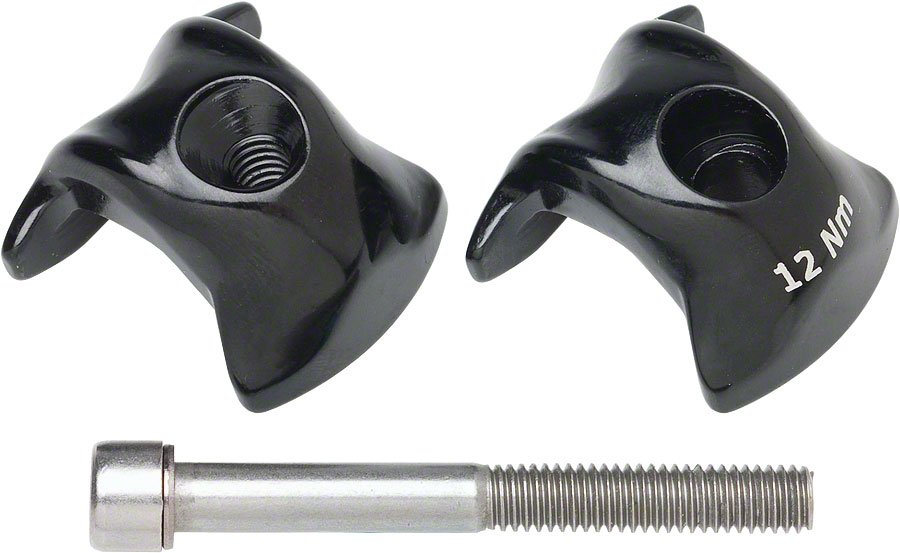 Ritchey WCS 1-Bolt for Carbon Rails Seat Clamp Adapter Fits: WCS posts Aluminum, Steel Black, Silver