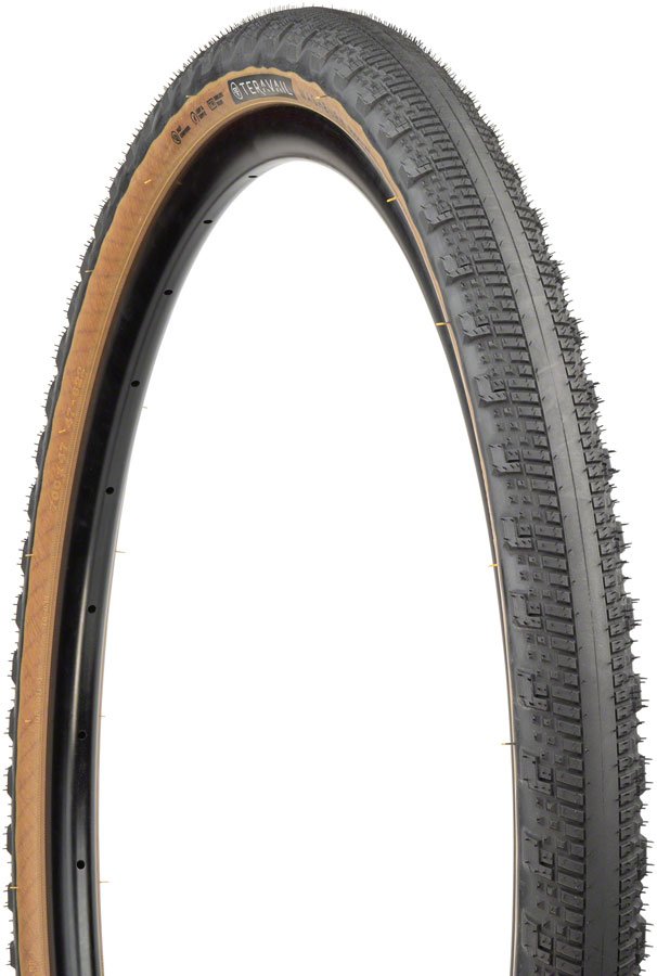 Teravail Washburn Tire 700 x 47c, Tubeless Ready, Fast Compound Rubber, Nylon, Aramid Black, Skinwall