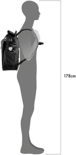 Ortlieb Vario Back Pack 26L, 47 x 31 x 22cm, QL2.1 PS33 Waterproof Nylon Black - Image 9