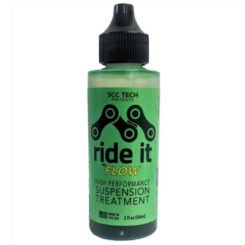 SCC Tech Ride It with Flow Lubricant 2oz Suspension Treatment Green