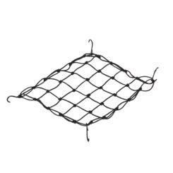 Sunlite 13in x 13in Bungee Cargo Net Fits Most Racks Nylon/Elastic/Vinyl Coated Steel Black