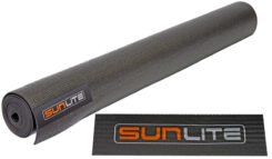 Sunlite Trainer Mat 35.5in x 79in Rubber Black