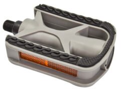 Sunlite Non Slip Pedals 1/2 Plastic/Steel/Rubber Grey/Black