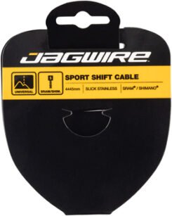 Jagwire Slick Stainless Cable-Shifter 4445mm Length, Shimano End Steel Silver