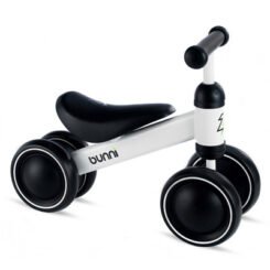 Kazam BUNNI RIDE ON Scooter Ages 1-3 with 40lb weight capacity Steel/Foam White